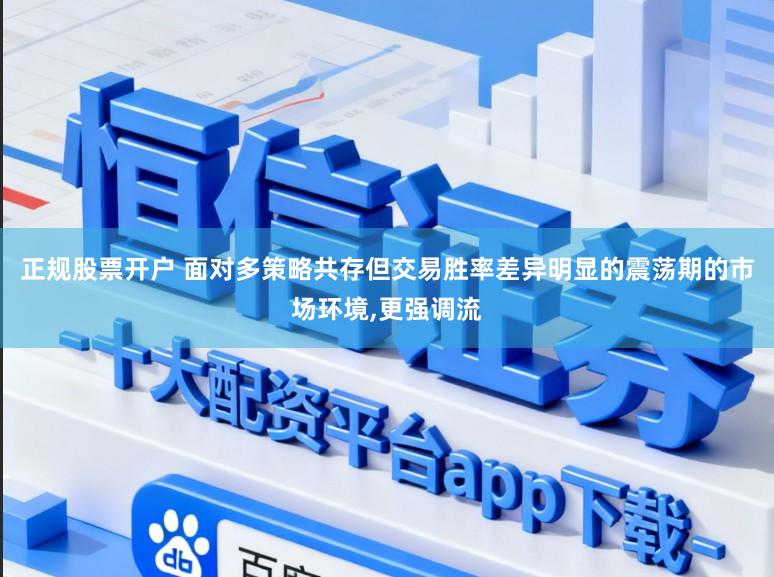 正规股票开户 面对多策略共存但交易胜率差异明显的震荡期的市场环境,更强调流